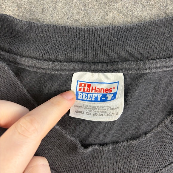 Vintage Easyriders 2000 Spring Rally Eagle USA Cropped Boxy Tee Black XXL Biker - Picture 4 of 6